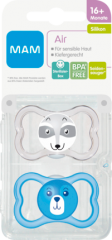 MAM Соска Air Силикон ab 16 Месяц ы для Jungen inklusive sterilisier-Transportbox, 2 шт