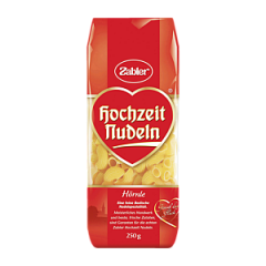 Zabler Hochzeit Nudeln Hörnle ребристый 250г