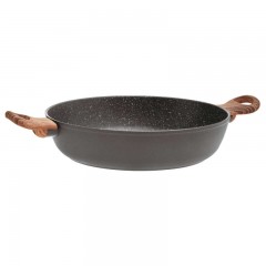 Sambonet Sambonet Rock'n'Rose - Aluminium-Antihaft Servierpfanne mit Deckel Rock d: 28 cm / h: 6,8 cm / 3,6 L Sambonet Rock"n"Rose - алюминиевая сковорода с антипригарным покрытием Rock d: 28 см / высота: 6,8 см / 3,6 л