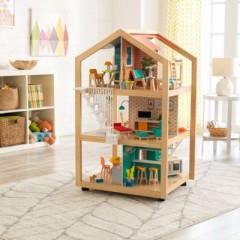KidKraft Stylish Mansion Puppenhaus mit EZ Kraft Assembly Стильный кукольный домик Mansion с EZ Kraft Assembly