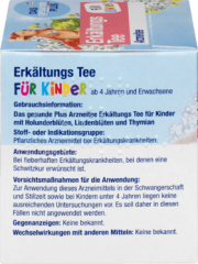 Mivolis Erkaltungs-Tee fur Kinder Чай детей при простуде, с липой и фенхелем, от 4-х лет, 12 пакетиков x 1,5 г