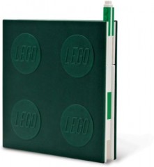 LEGO Notizheft LEGO, verschliessbar, inkl. Gelstift, grun Блокнот LEGO, запираемый, с гелевой ручкой, зеленый