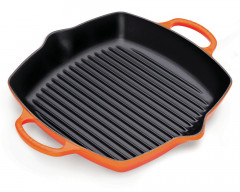 Le Creuset LE CREUSET Grillpfanne Signature mit zwei Griffen  orange LE CREUSET Фирменная сковорода-гриль с двумя ручками