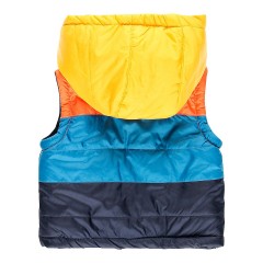 boboli Steppweste mit Kapuze Colorblock стеганый жилет с капюшоном и цветными блоками